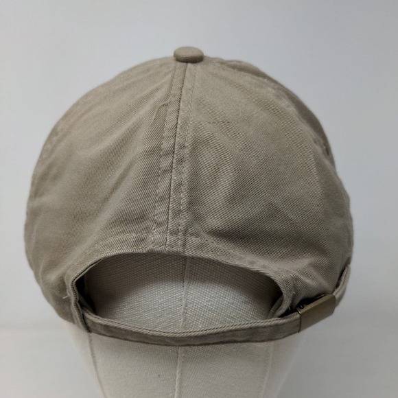 Anvil Men's Slideback Hat Tan Adjustable Embroidered New Hampshire The Bluffs - Picture 6 of 9
